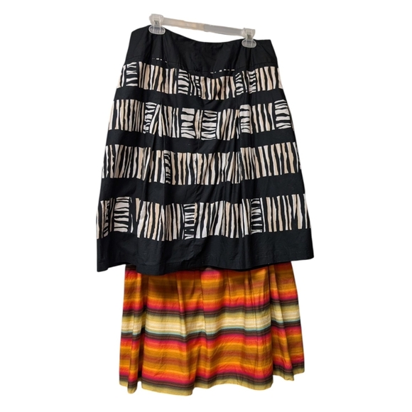 Talbots Dresses & Skirts - *2 FOR 1* Talbots Black and Multicolor A-Line Skirt